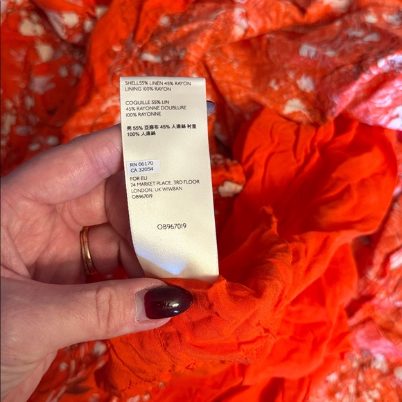 Free People One Shoulder Floral Boho Dress - Picture 6 of 6